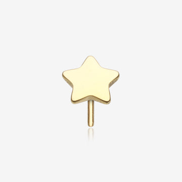Pure24K Implant Grade Titanium OneFit Threadless Star Top Part